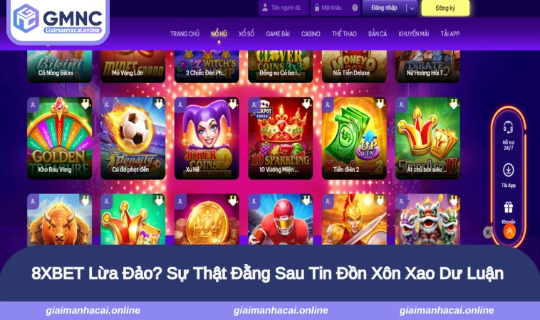 8XBET Lừa Đảo