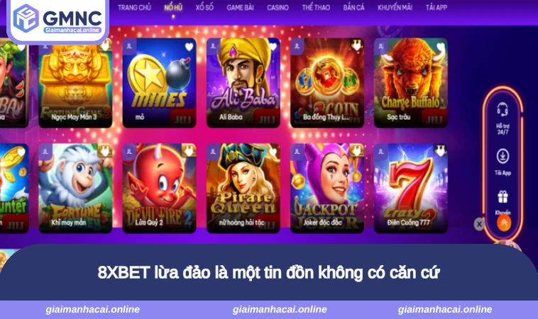 8XBET lừa đảo là một tin đồn không có căn cứ