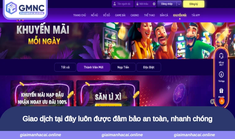 Giao dịch tại đây luôn được đảm bảo an toàn, nhanh chóng