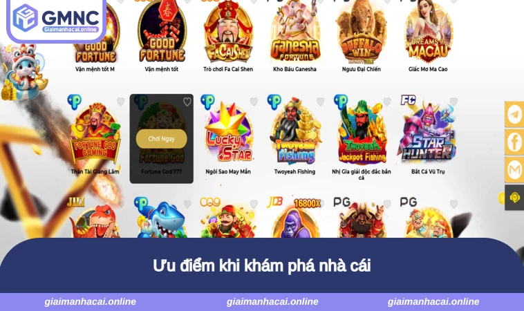 Ưu điểm khi khám phá nhà cái