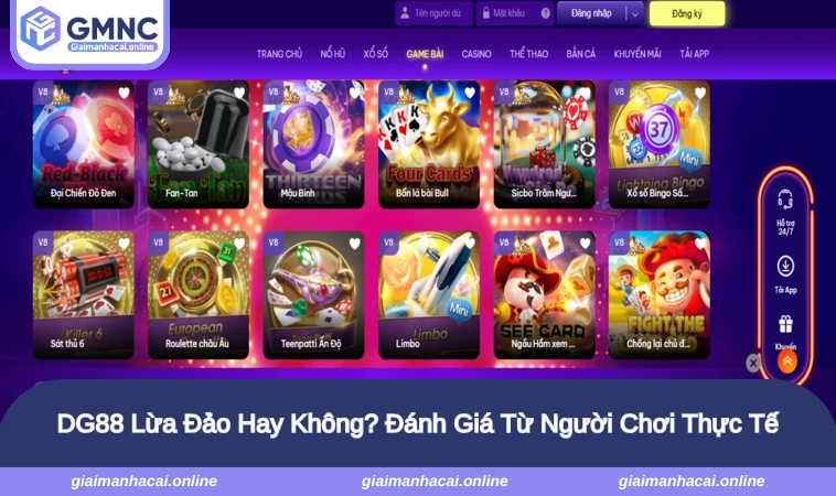 DG88 Lừa Đảo