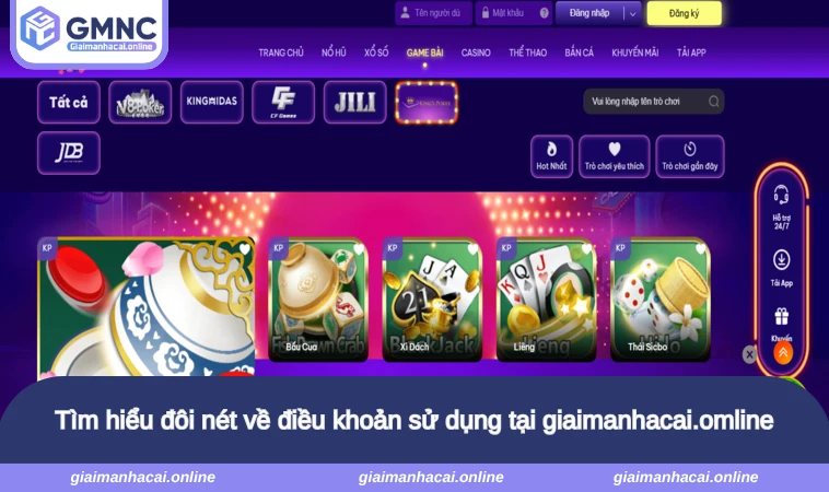 Tìm hiểu đôi nét về điều khoản sử dụng tại giaimanhacai.omline