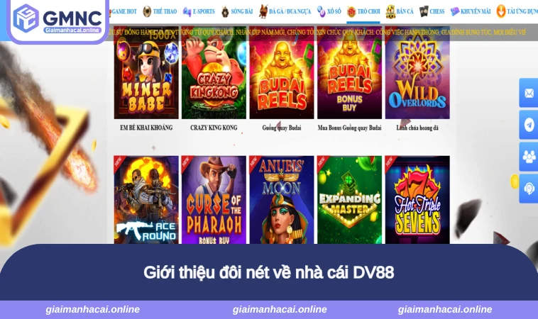 Giới thiệu đôi nét về nhà cái DV88
