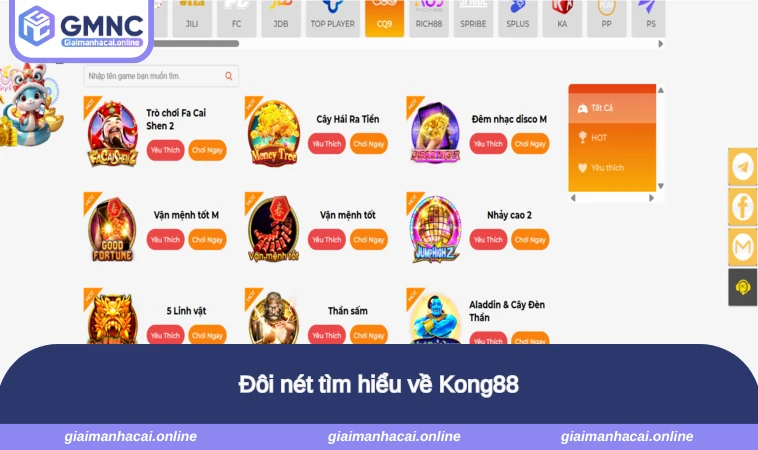 Đôi nét tìm hiểu về Kong88