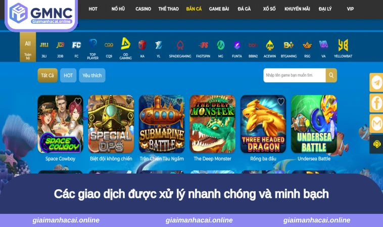 Các giao dịch được xử lý nhanh chóng và minh bạch