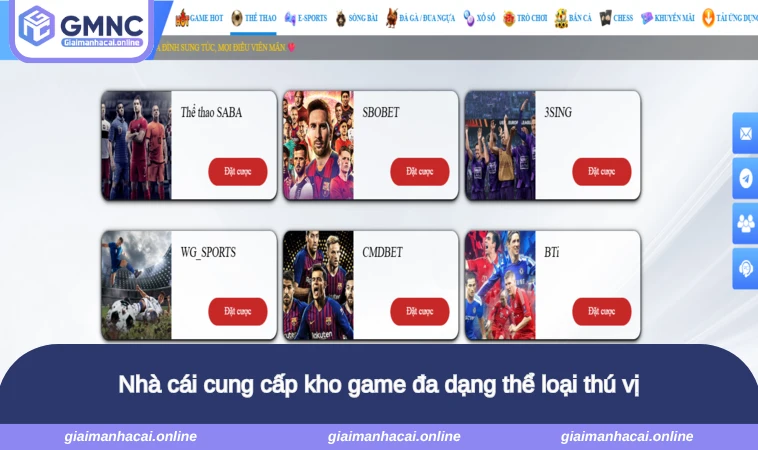 Nhà cái cung cấp kho game đa dạng thể loại thú vị
