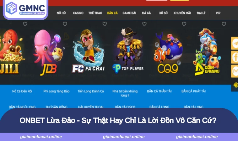 ONBET Lừa Đảo